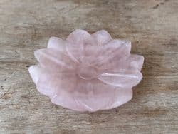 Rose Quartz Crystal Lotus Dish