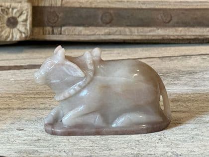 sacred nandi cow made from Aventurine