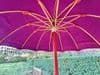 Sari Parasol with Metallic Fringe