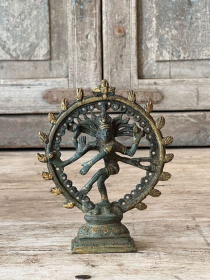 Small Bronze Casting of Shiva Nitraraj, Lord of the Dance