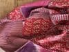 Soft Red Kantha Tote Bag