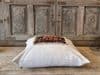 Tribal Vintage Textile Cushion with Antique Linen