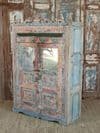 vintage almirah with decorative paint tones, peacocks & vintage mirror