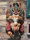 Vintage Ceremonial Festival Mask of Ganesha, Nepal