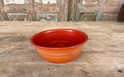 Vintage Hand Painted Lacquer Bowl, Burma
