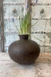 Vintage Iron Storage Pot from Rajasthan