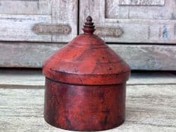 Vintage Painted Tikka Box from Rajasthan