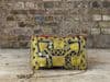 vintage textile clutch with bead work