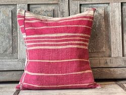 Vintage Textile from Kutch, Gujarat backed in Vintage French Linen