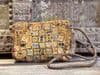 Yellow vintage Afghan textile bag