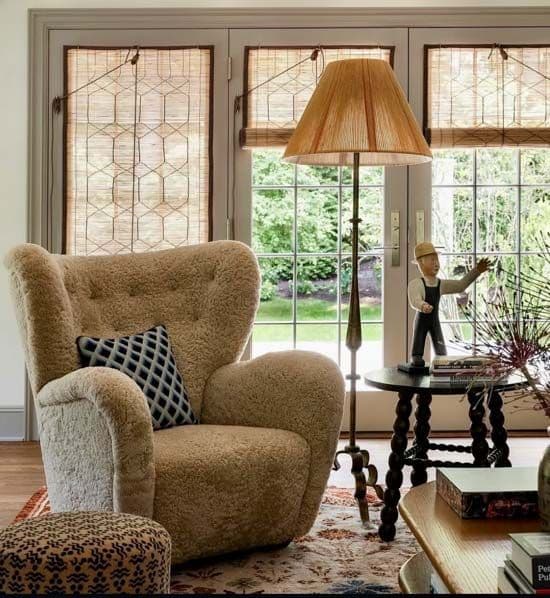 Bamboo Chik Blinds with oversized Nagaur Design