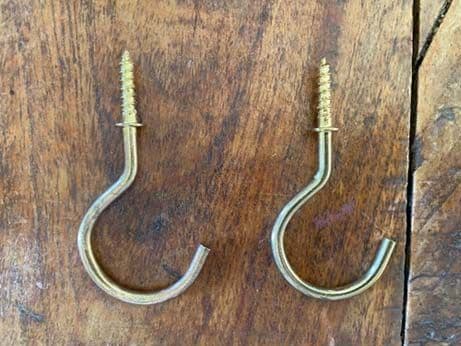 Brass Cup Hooks