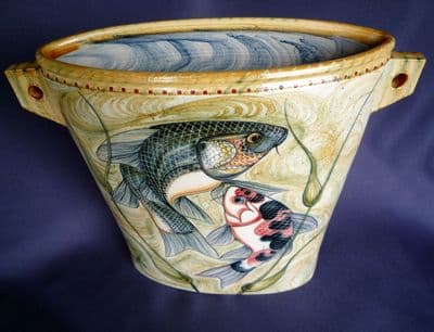 Adrian Brough Ceramic Koi Fish Oval