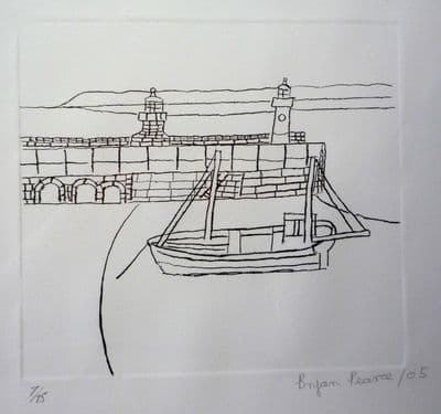 Bryan Pearce Smeaton's Pier limited edition signed lithograph