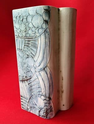 Carn Pottery Very Large Curved Box Vase