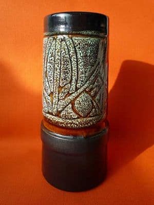 Celtic Pottery Brown Medallion Vase
