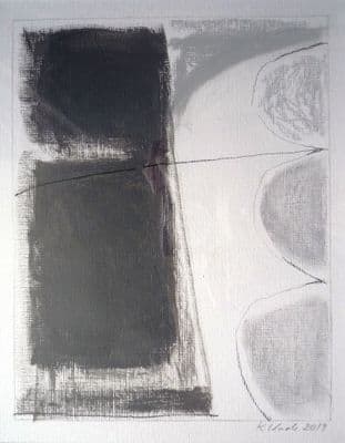 Dot Wade Abstract acrylic painting on paper