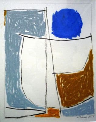 Dot Wade Abstract pastel on paper