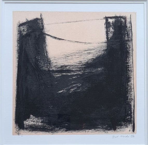 Dot Wade Untitled Monochrome acrylic on paper
