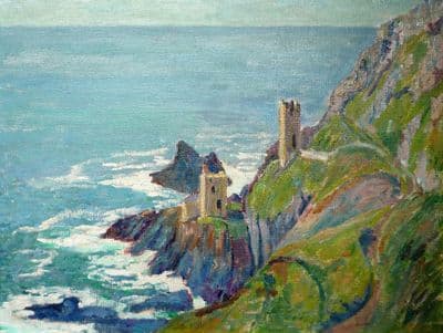 Elizabeth Lamorna Kerr Botallack Mines oil on board