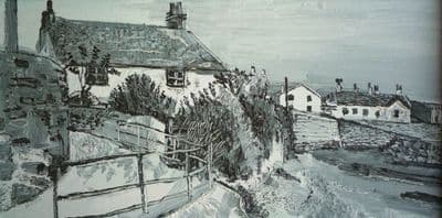 Fred Yates Early oil painting Marazion Sea Front