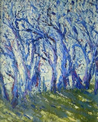 Joan Speight Cornish Hedgerow oil painting