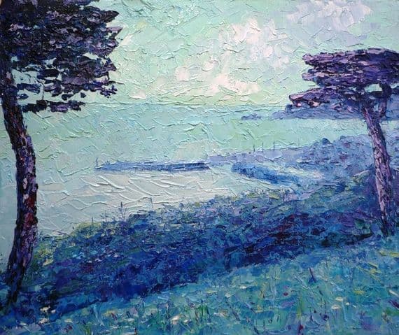 Joan Speight Penzance Harbour From The Pines