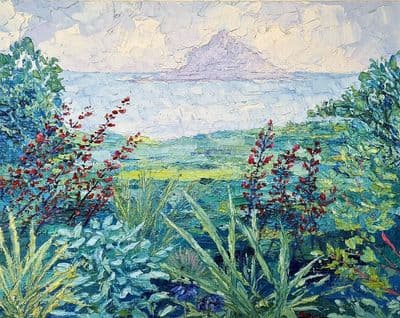 Joan Speight Tremenheere Gardens oil on canvas