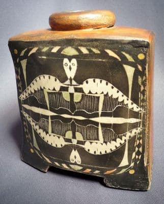 John Bedding Illustrated Ceramic Bottle Vase