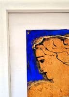 John Emanuel Classical Head oil and gold leaf on panel