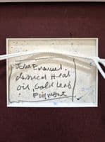 John Emanuel Classical Head oil and gold leaf on panel