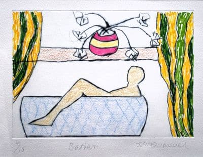 John Emanuel Hand Coloured limited edition etching