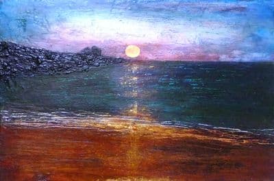 John Emanuel Porthmeor Beach Oil Painting