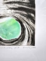 Kurt Jackson China Clay Pit drypoint etching 2018
