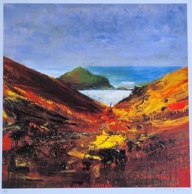 Kurt Jackson Kenidjack Valley limited edition print