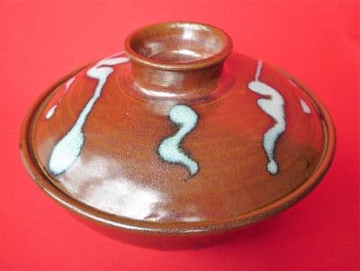 Ray Finch Nuka and Iron Glazed Lidded Vessel