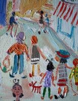 Simeon Stafford St Ives Street Scene painting