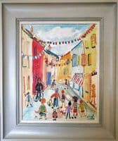 Simeon Stafford St Ives Street Scene painting
