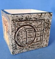 Troika Newlyn Pottery Cube by Avril Bennett