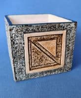 Troika Newlyn Pottery Cube by Avril Bennett