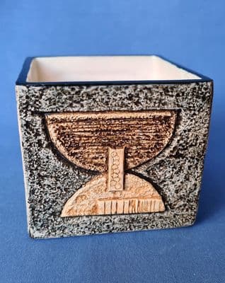 Troika Newlyn Pottery Cube by Avril Bennett