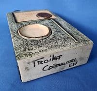 Troika Pottery Chimney Vase by Eleanor Winning