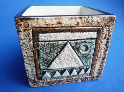 Troika Pottery Cube by Shirley Wharf