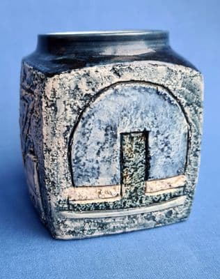 Troika Pottery Marmalade Pot by Teo Bernatowitz