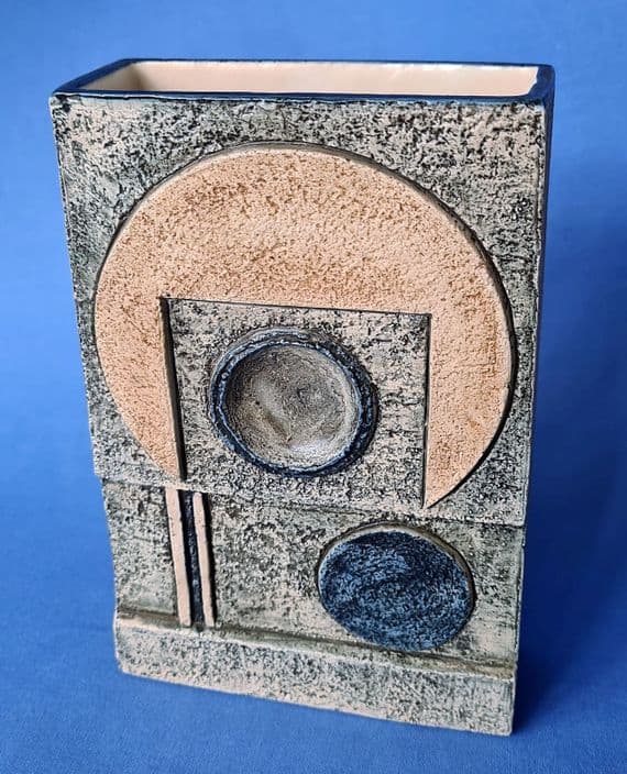 Troika Pottery Slab Vase by Avril Bennet