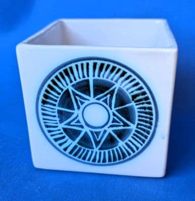 Troika Pottery St Ives  for Heals Medallion Cube