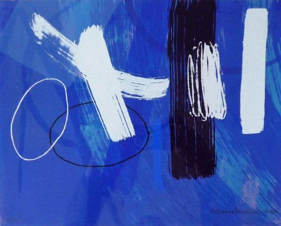 Wilhelmina Barns Graham Blue II limited edition signed print
