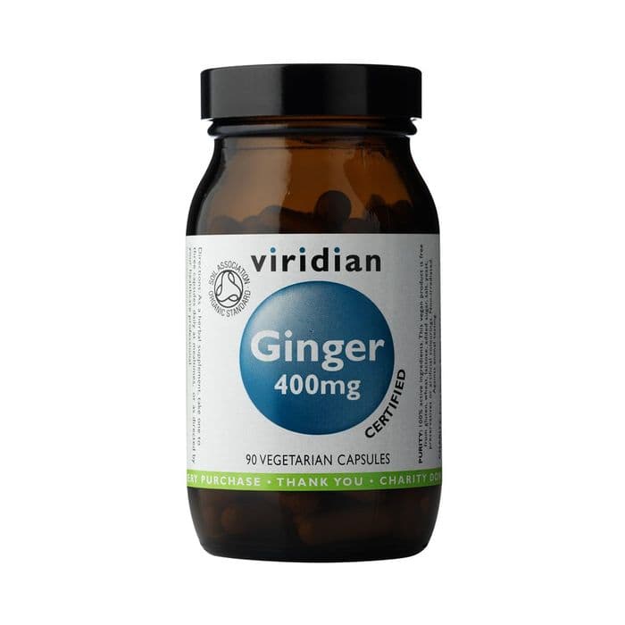 Organic Ginger Root  400mg 90 Veg Caps