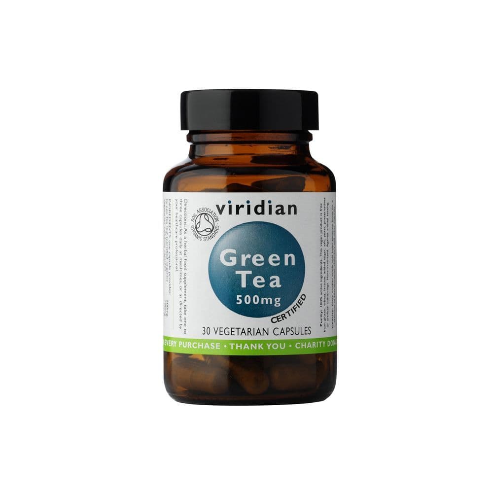 Organic Green Tea Leaf 500mg 30 Veg Caps