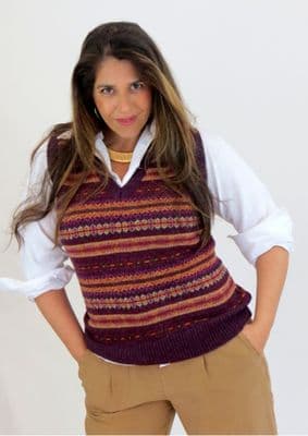 0001-3309-F134 Burgundy Donegal -P5